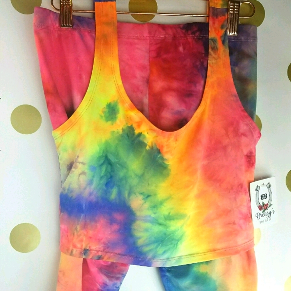 Tie dyed athletic set